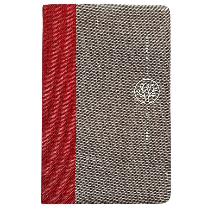Bíblia Sagrada Leitura Perfeita | ACF | Capa Tecido Vermelho e Cinza