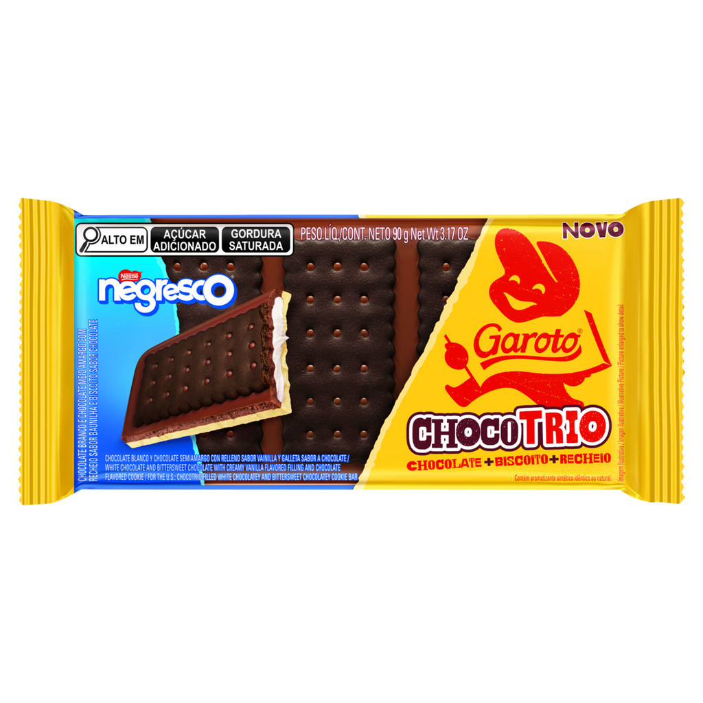 Chocolate Chocotrio Negresco 90g - Food & Beverages