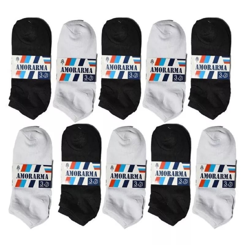 KIT 3 PARES DE MEIAS BRANCA PRETA QUALIDADE MASCULINA FEMININA UNISEX em Oferta na Shopee