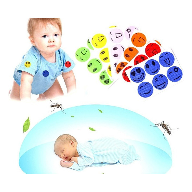 Kit 30x Repelente Adesivo Citronela Infantil Bebe Sai Dai Pernilongo