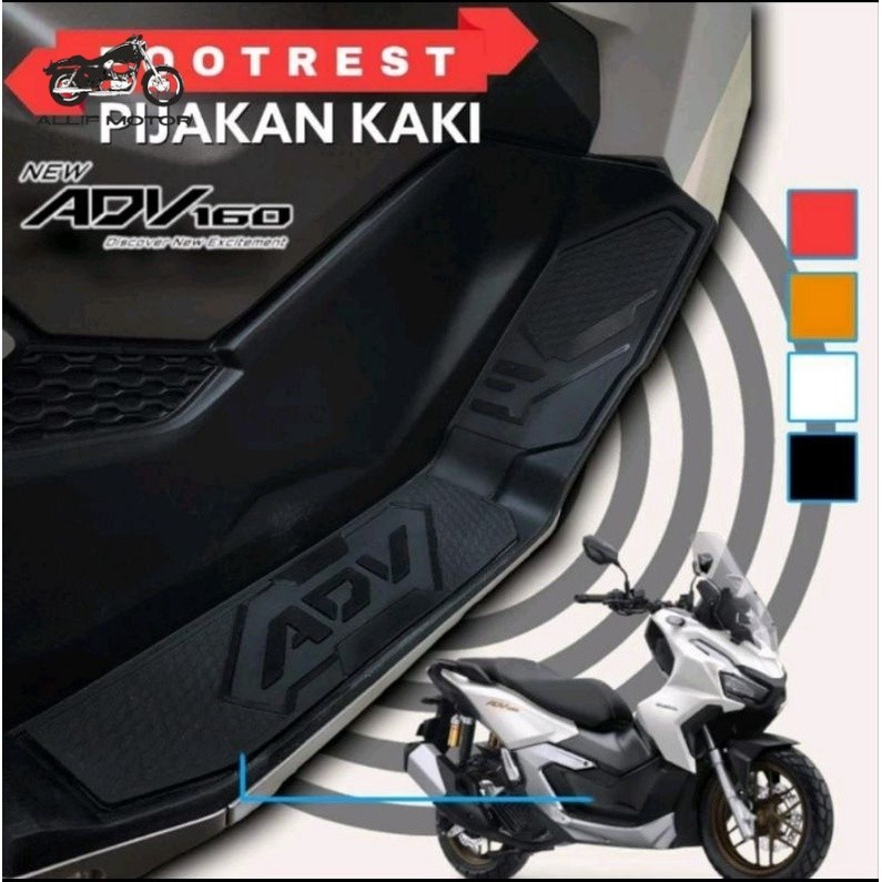 Novo Tapete De Apoio Para Os Pés Do Motor Adv 160 Premium Allif