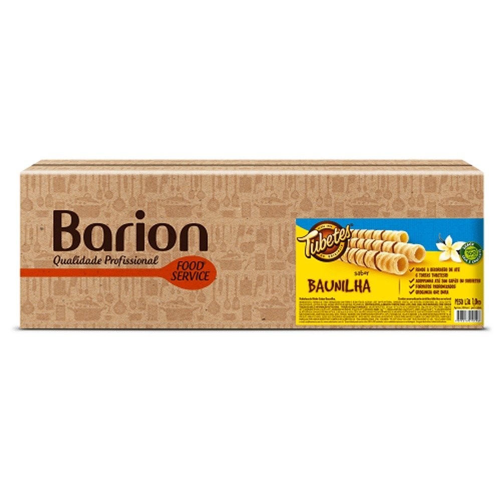 Tubetes Sabor Baunilha Com 1kg - Barion