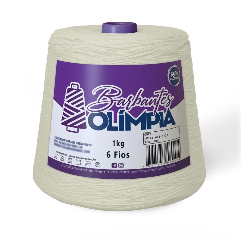 "Barbante Olímpia Fio 6: R$ 29,90 🧶"