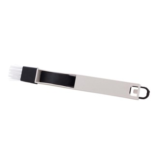Escova de Limpeza e Pá Embutida Lyor Branca de Plástico 19cm