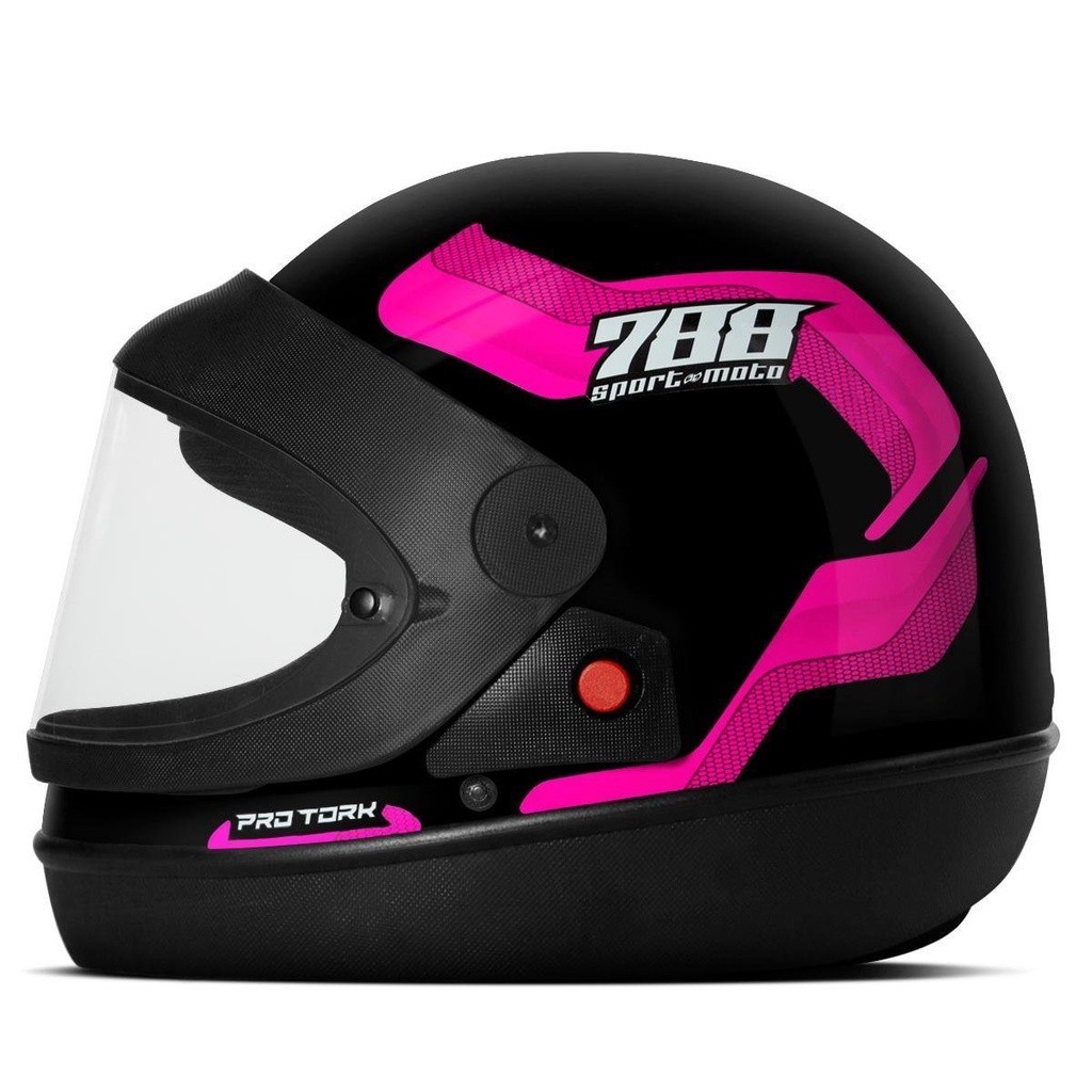 Capacete Sport Moto 788 Pro Tork Fechado Viseira automática Parece San Marino Masculino Feminino