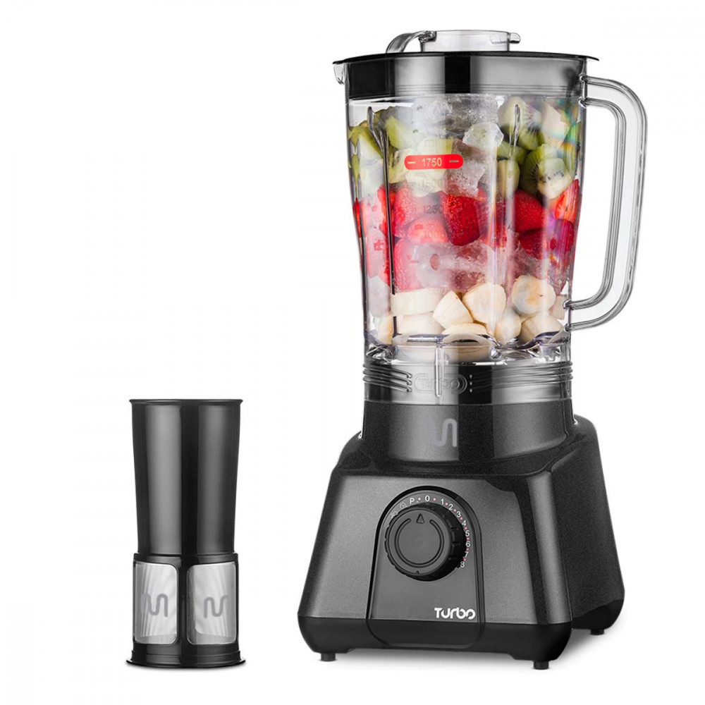 Liquidificador Turbo Cinza 2,6L 8 Velocidades 1200W 220V Multi Home - LQ1212 - Home Appliances