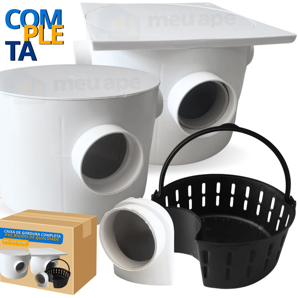 Caixa de Gordura Com Cesto Sifonada Compacta P/ Pia Cozinha Alta Resistência e Durabilidade em Oferta na Shopee