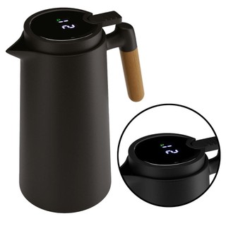 Garrafa Térmica Lyor Tap com Termômetro Preta 1L em Oferta na Shopee
