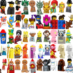 Minifiguras Colecionáveis Série Blocos De Construção De Figuras De Anime De Cartoon