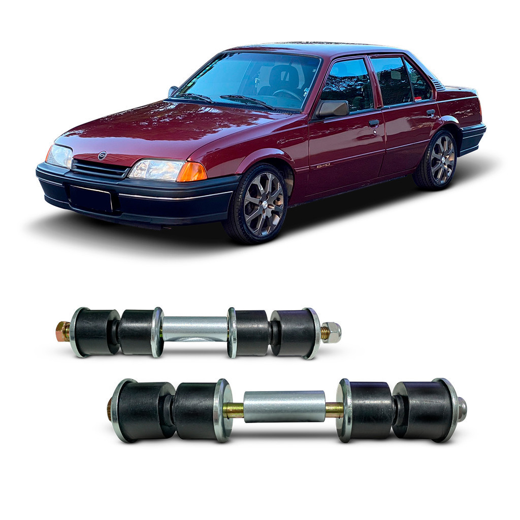 Par Bieleta Barra Tirante Estabilizadora Suspensão Dianteira Chevrolet Monza 1990 1991 1992 1993 1994 1995 1996