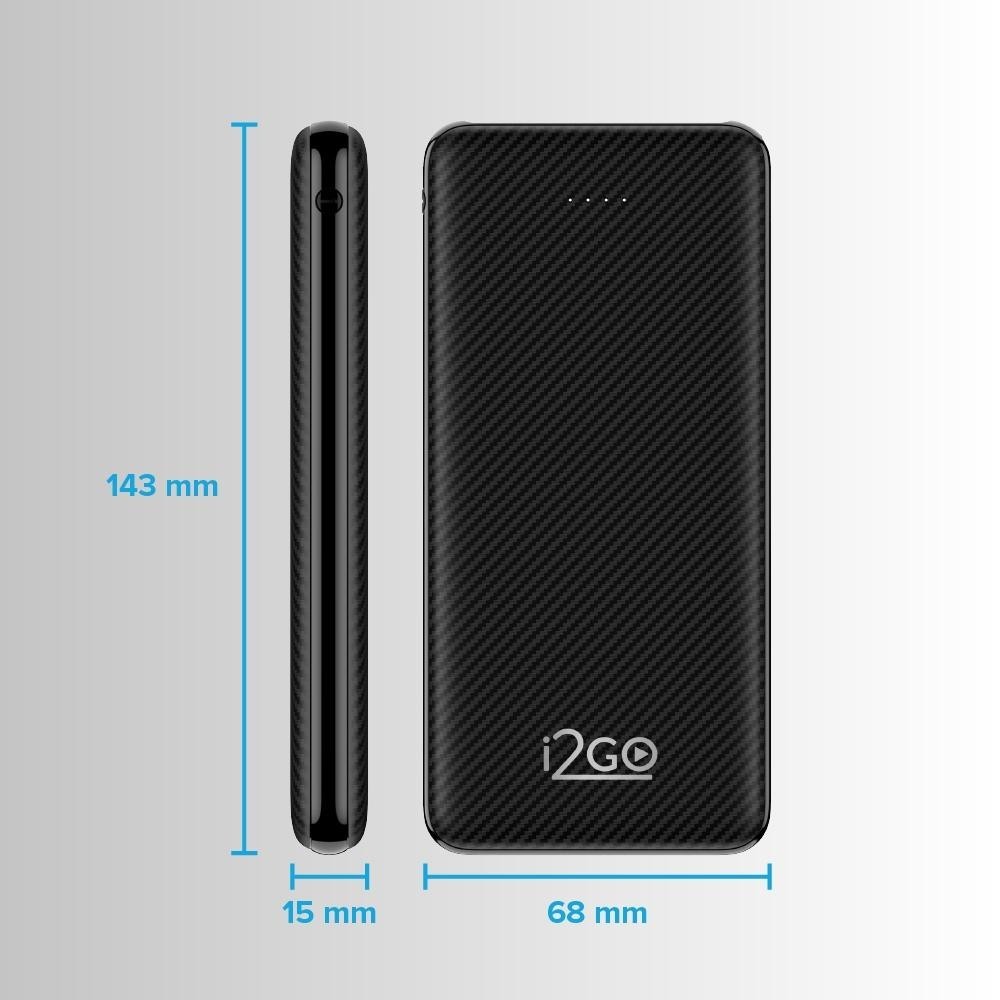 Carregador Portátil Power Bank i2GO 10000mAh com 1 USB-C e 2 USB-A — foto 8