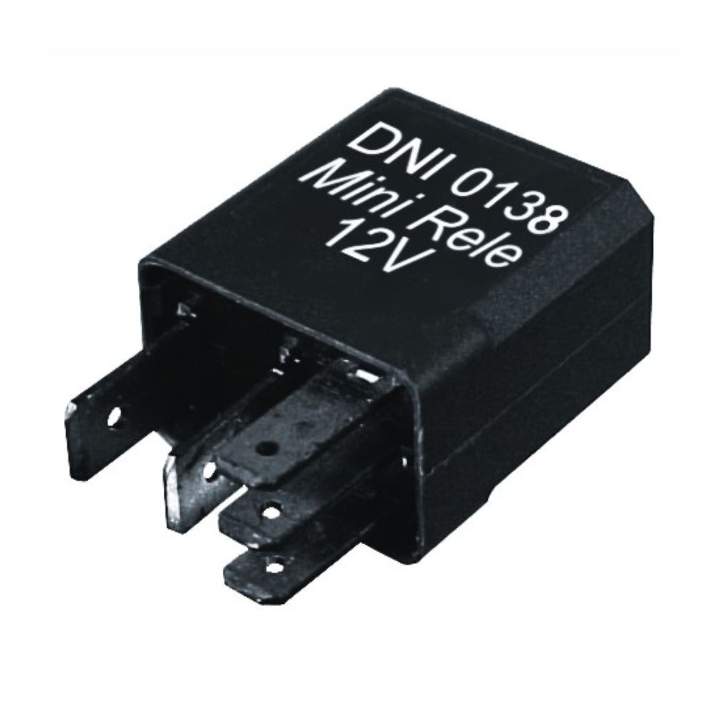 MINI RELE AUXILIAR 5 TERMINAIS 40/30A REVERSOR C/ RESISTOR 1 Voltagem:12 volts