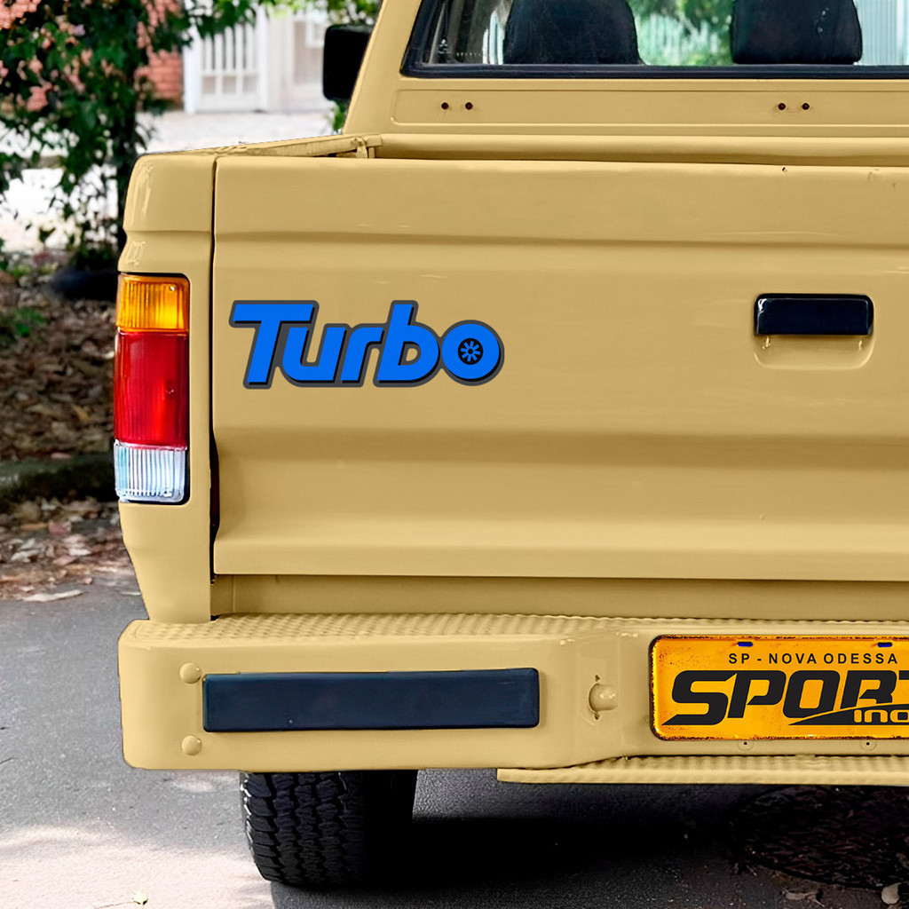 Emblema Turbo D20 Adesivo Traseiro Chevrolet Genérico