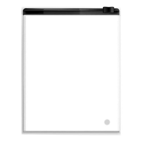 Saco Organizador com Trilho Zíper Preto Multiuso 20x30 100un