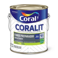 Fundo Preparador Madeira Base Agua Coralit Balance Coral 3,6L