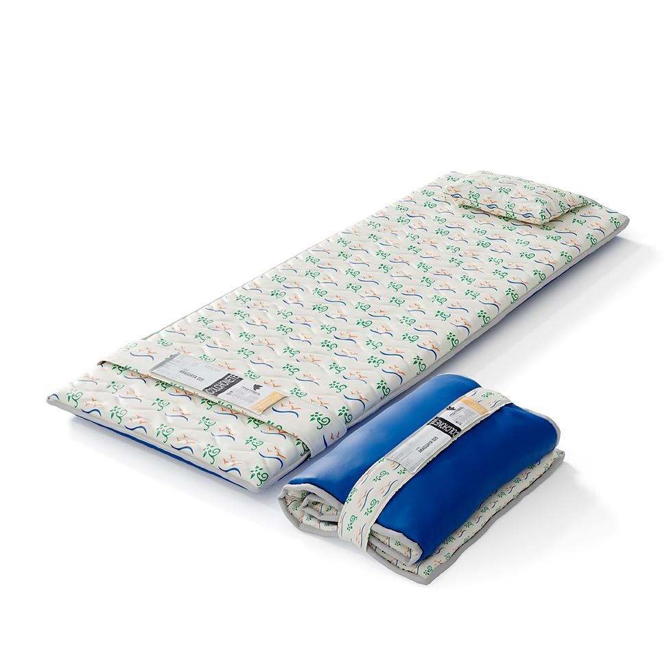 Colchonete Araguaya (5x186x66) Azul e Bege em Oferta na Shopee