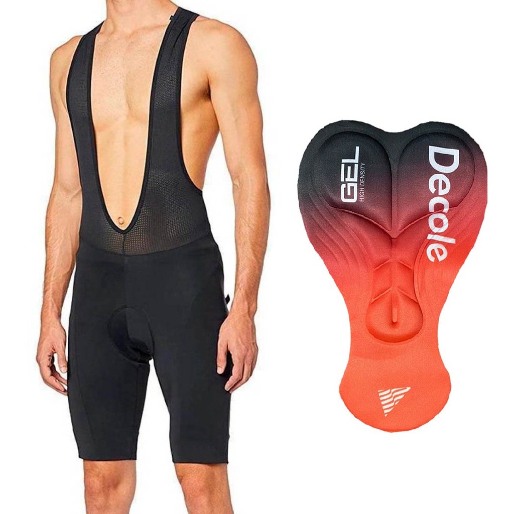 Bretelle Com Forro Gel 19D Silicone na Perna Tecido Respiravel Dry Fit Ciclismo Bicicleta Unissex em Oferta na Shopee