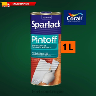 Removedor Pintoff Facilidade na Remoção de Esmaltes e Vernizes em Geral 1 Litro - Sparlack em Oferta na Shopee