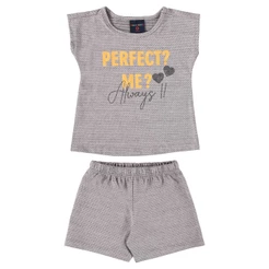 Conjunto com Blusa e Short para Bebê Menina Guloseima