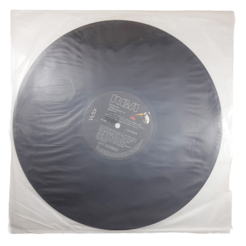 LP Simplesmente Bebeto (sem capa) - Bebeto 1983