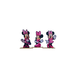 Kit Display de Mesa 3 Peças Festa Minnie Rosa MDF em Oferta na Shopee