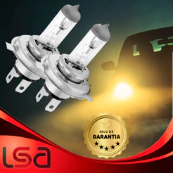 Par De Lâmpadas Farol Baixo E Alto H4 Cinoy Halogena 12v Diversos Carros