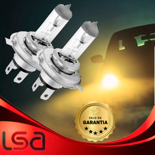 Kit De Lâmpadas Farol Baixo E Alto H4 12v Cinoy Halogena Varios Carros em Oferta na Shopee