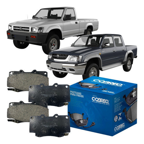 Pastilha de Freio Original Cobreq Toyota Hilux 4x4 1989 a 2005 em Oferta na Shopee