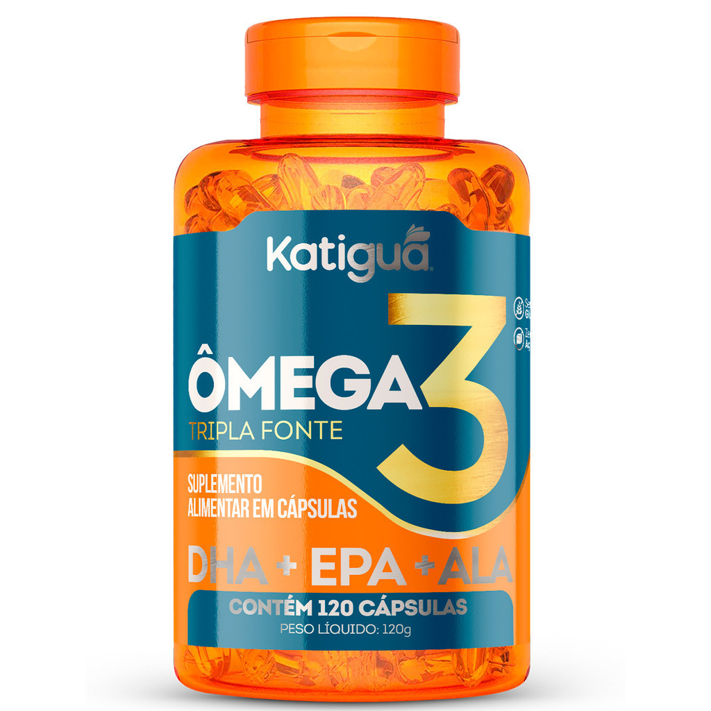 Omega 3 Tripla Fonte 1000mg 120 caps - Katiguá