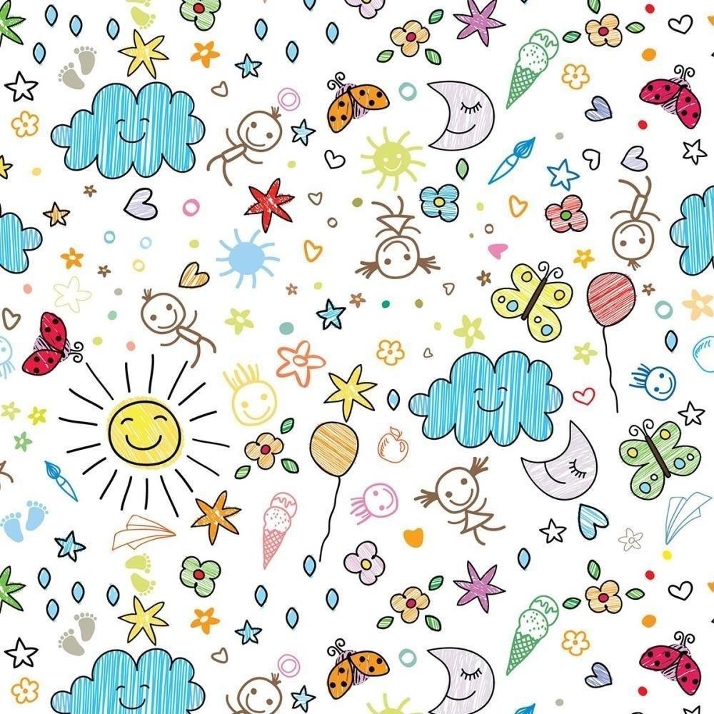 Papel Presente Bobina Couche 40CM. MOD.154 Riscos e Rabisco BO-100MTS