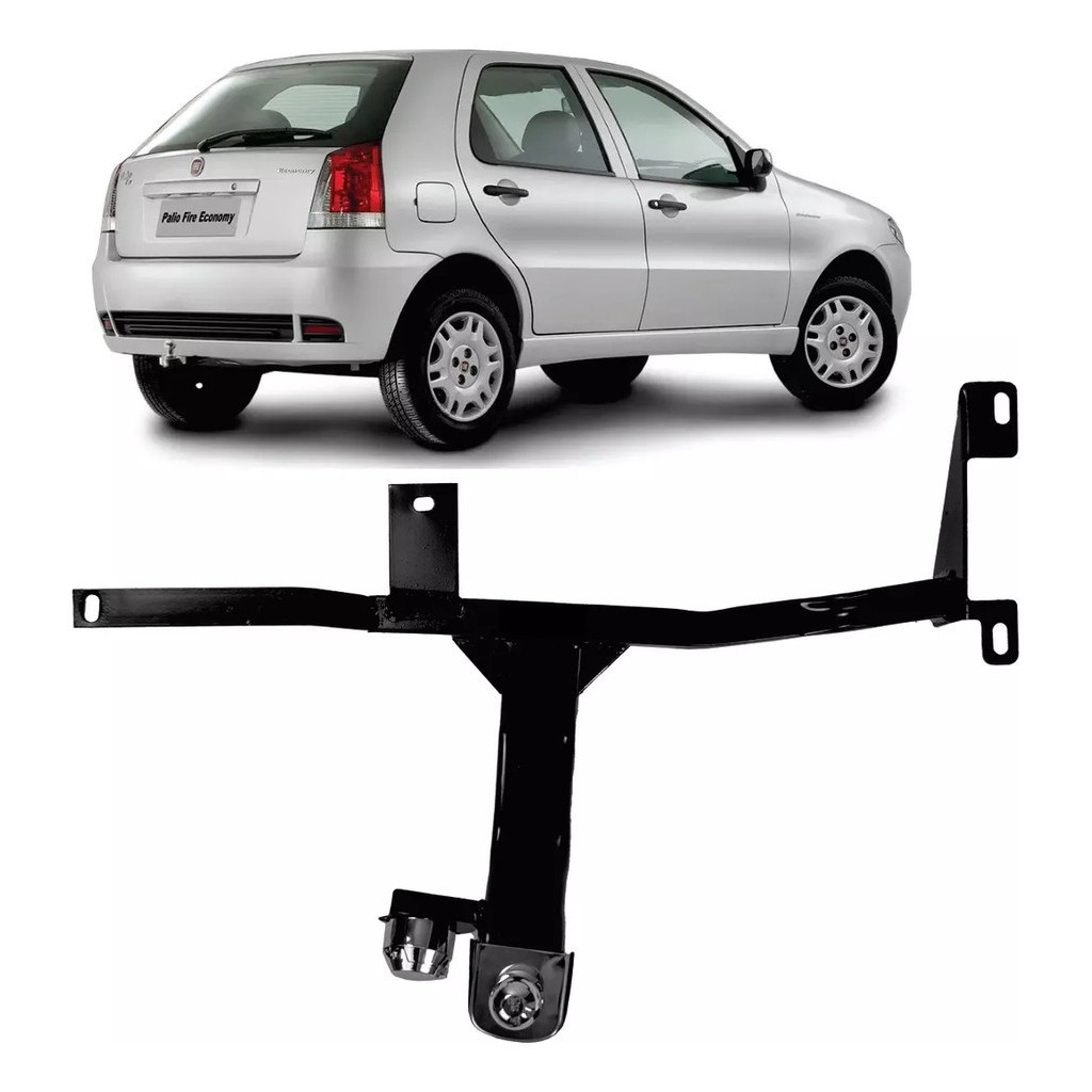 Engate Reboque Rabicho para Fixo Palio 2004 A 2019 500 Kg