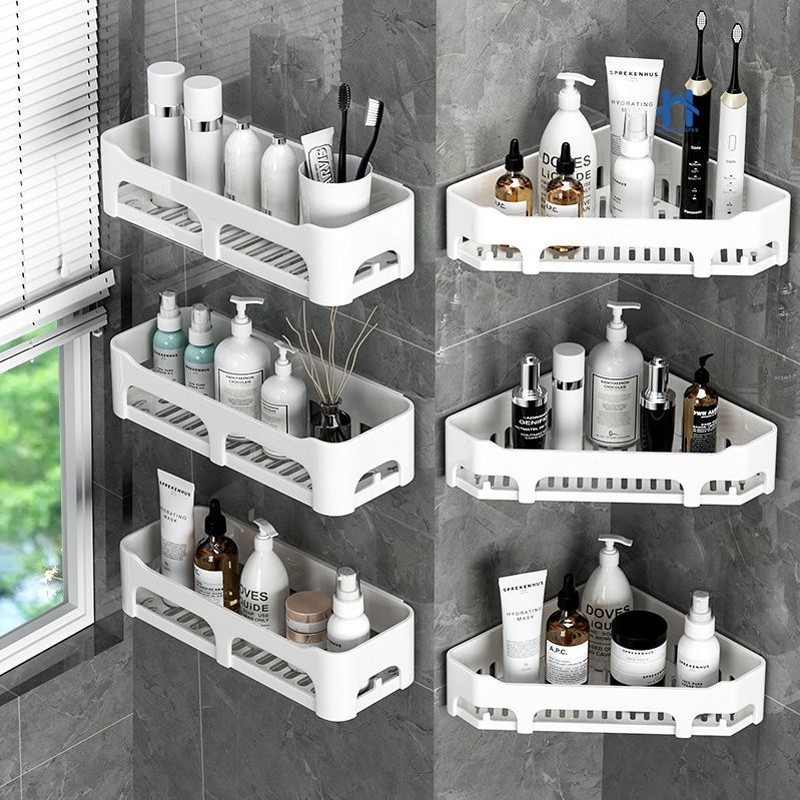 Prateleira Suporte Organizador De Parede Alta Resistência e Adesivo Para Shampoo Banheiro e Cozinha