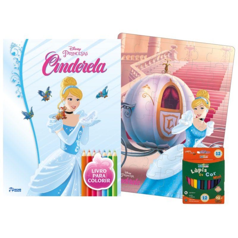 Kit Diversão Disney - Cinderela em Oferta na Shopee