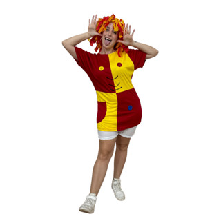 Fantasia da Boneca Emília Adulto Feminina Cosplay Completa em Oferta na Shopee