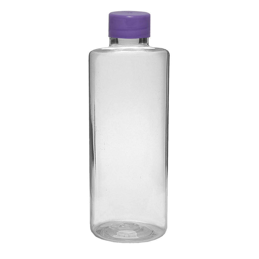 20 Frascos 100 Ml cilíndrico reto em Plástico Pet com Tampa Fechada Rosca Plástica