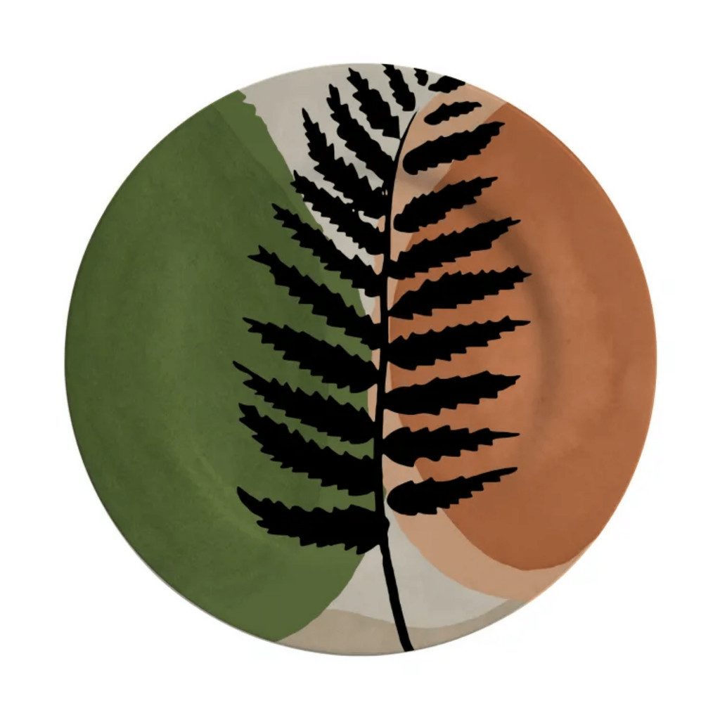 Prato de Sobremesa Cerâmica 20cm Alleanza Atlântica Folhas Mesa Posta em Oferta na Shopee