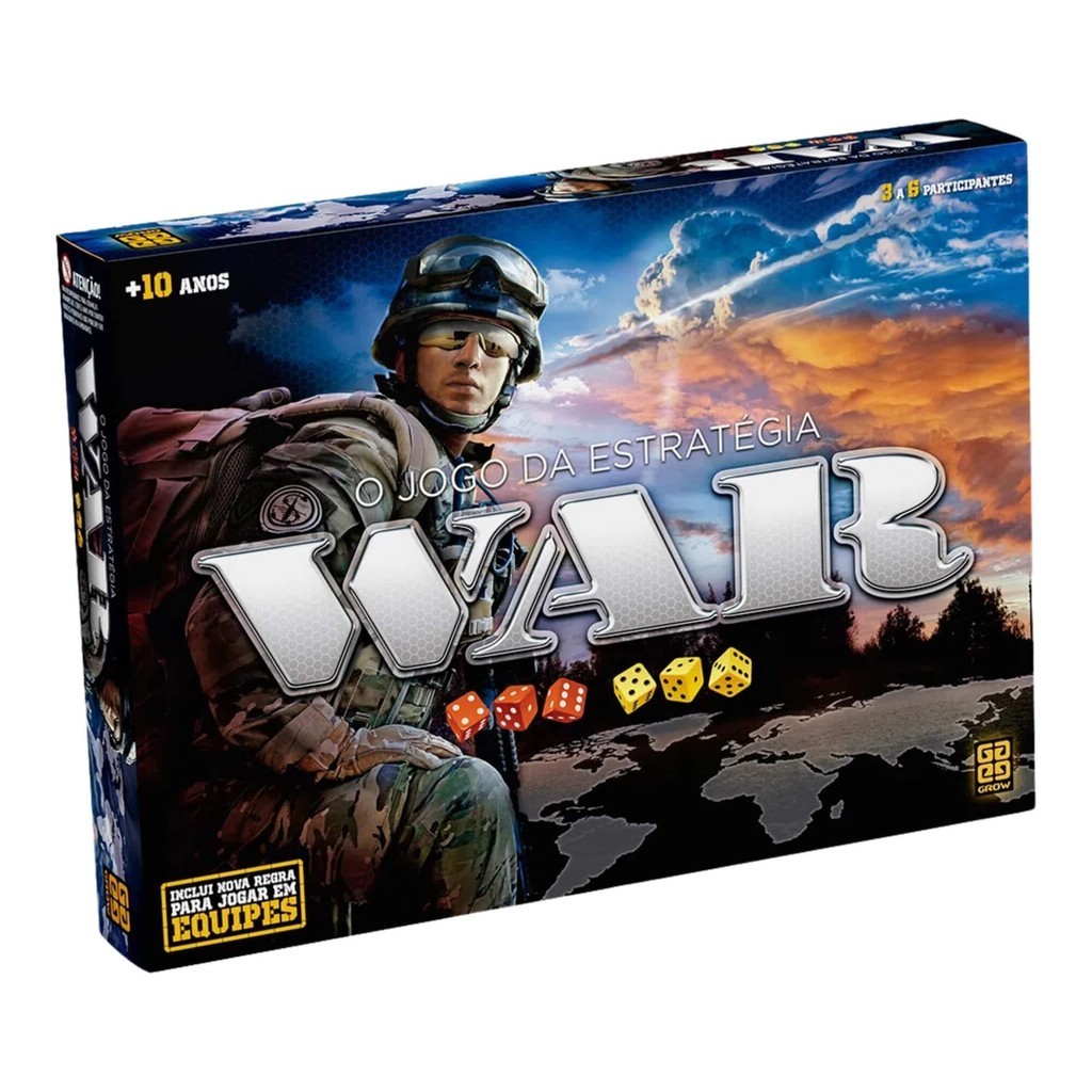Brinquedo Jogo de Tabuleiro War Grow - 02000 em Oferta na Shopee