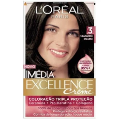 Tintura Imedia Excellence Creme 3 Castanho Escuro