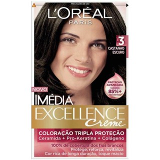 Tintura Imedia Excellence Creme 3 Castanho Escuro em Oferta na Shopee