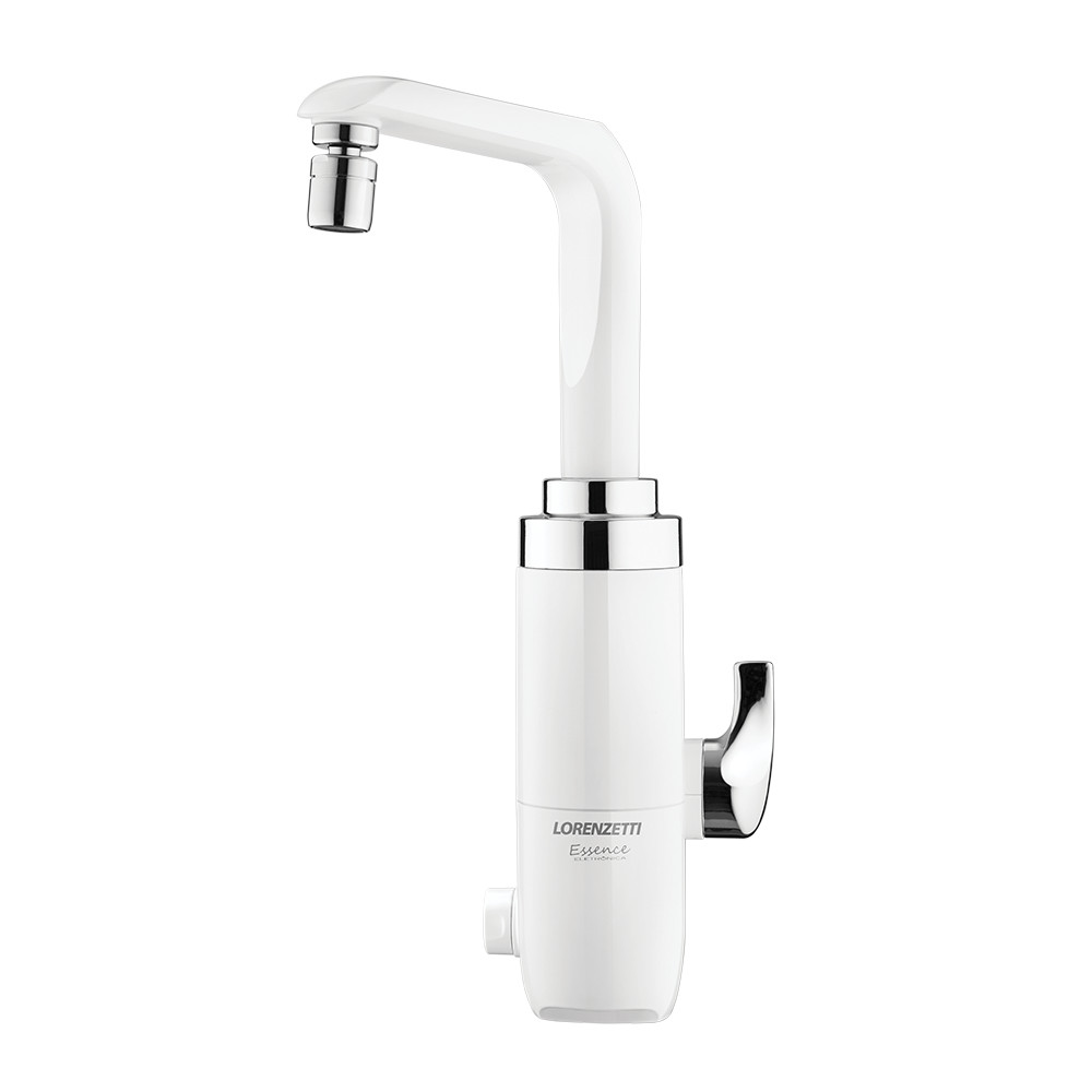 Torneira Elétrica Lorenzetti Essence Eletrônica Bancada Branca 5500W 220V