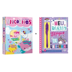 Kit 2 Livros | Livro Box com 6 Minilivros Unicórnios + Meu Diário Mágico de Unicórnios | Ciranda Cultural