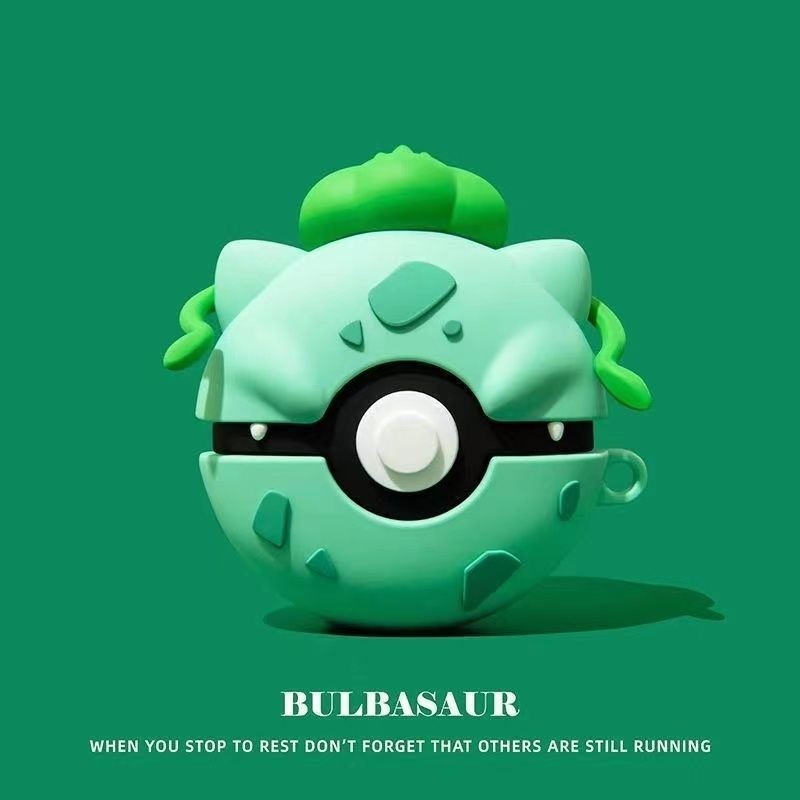 Fone De Ouvido Bluetooth 3D Compatível Com A Capa De Silicone Para Airpods 2/1 Protetora Fones Pokemon Pro 2