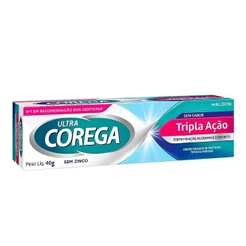 COREGA ULTRA CREME SEM SABOR TRIPLA AÇÃO COM 40G