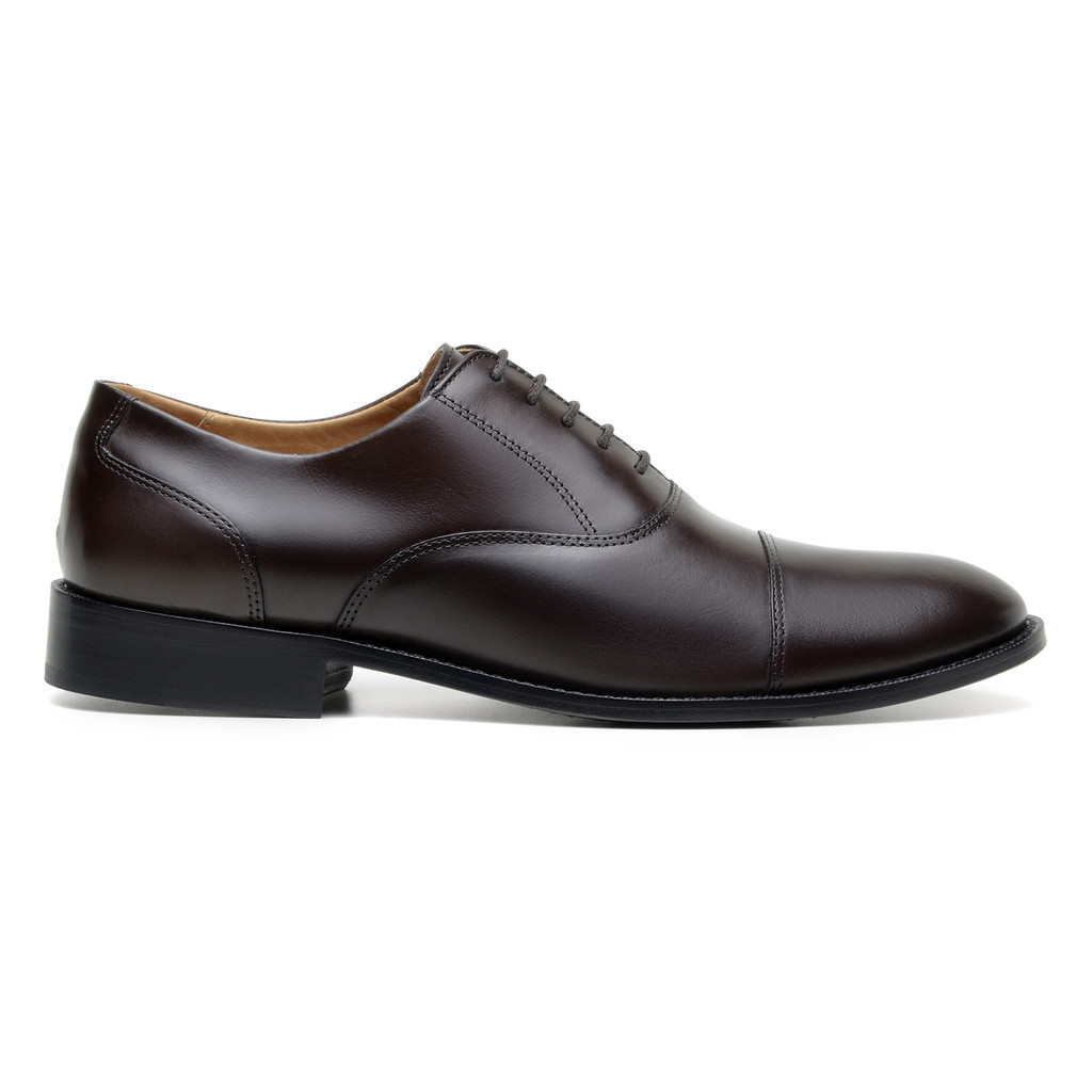Sapato Masculino Oxford Londres Couro Café em Oferta na Shopee
