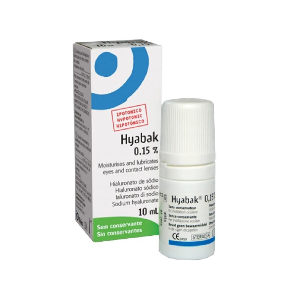 Hyabak 0,15% Solucao Oftalmica 10ml em Oferta na Shopee