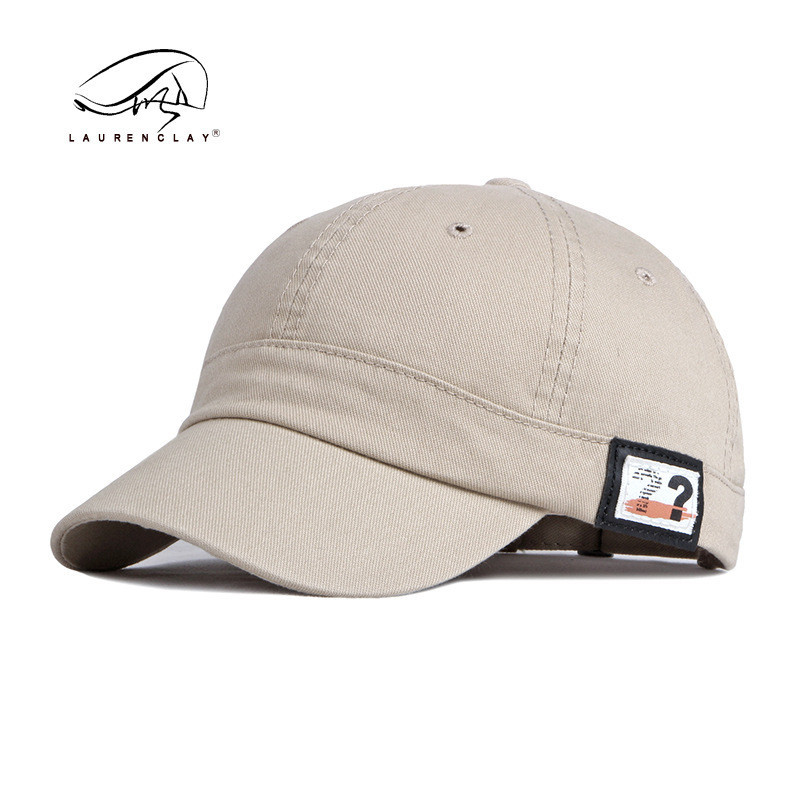 Boné De Baseball Casual De Aba Curta Sólida Algodão Para O Exterior