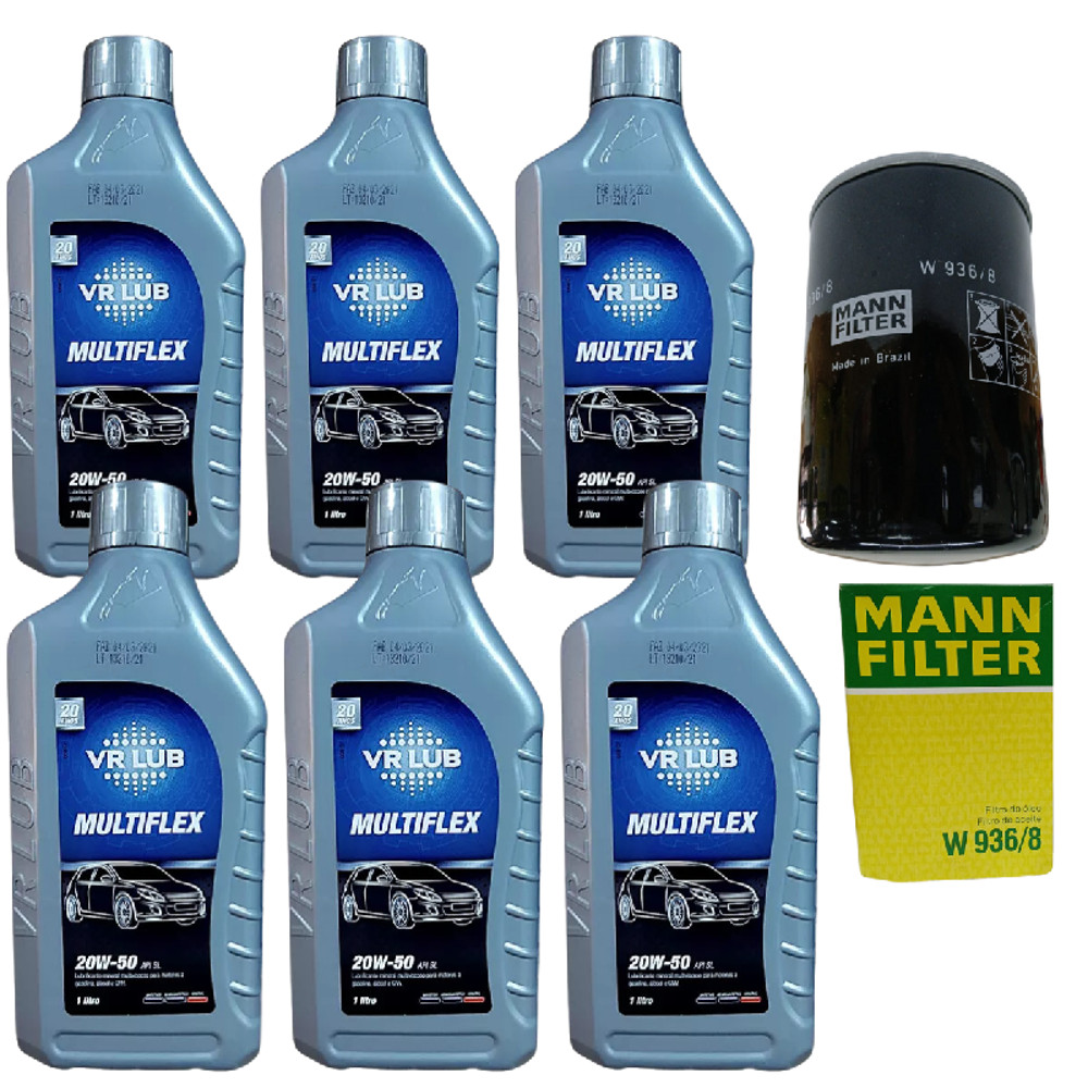 Kit Troca Óleo 20W50 VR Lub GM 4.1 6cc Opala Caravan
