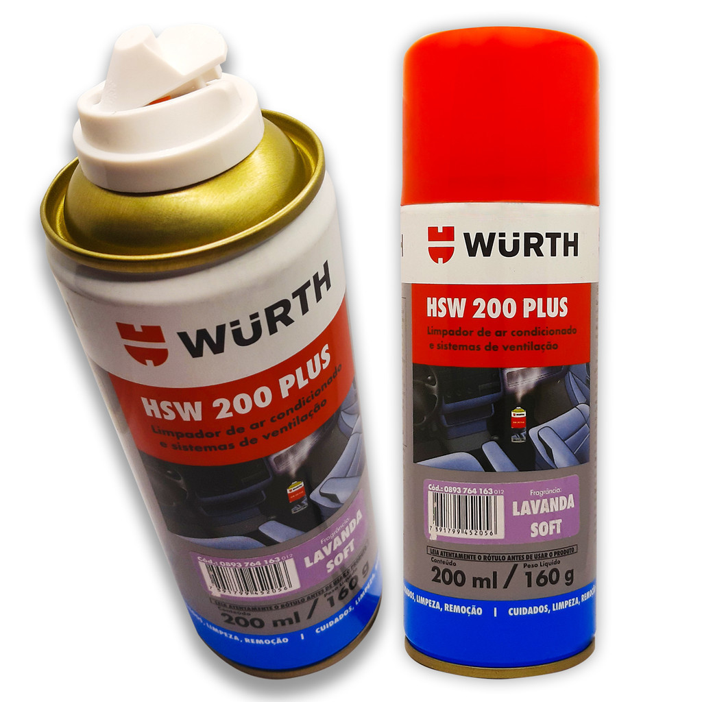 HIGIENIZADOR LIMPA AR CONDICIONADO HSW 200 PLUS  WURTH