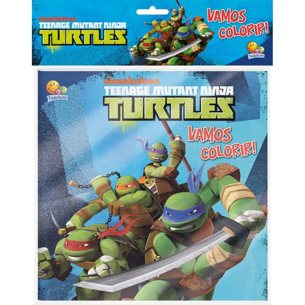 VAMOS COLORIR! TEENAGE MUTANT NINJA TURTLES - KIT COM LÁPIS DE COR