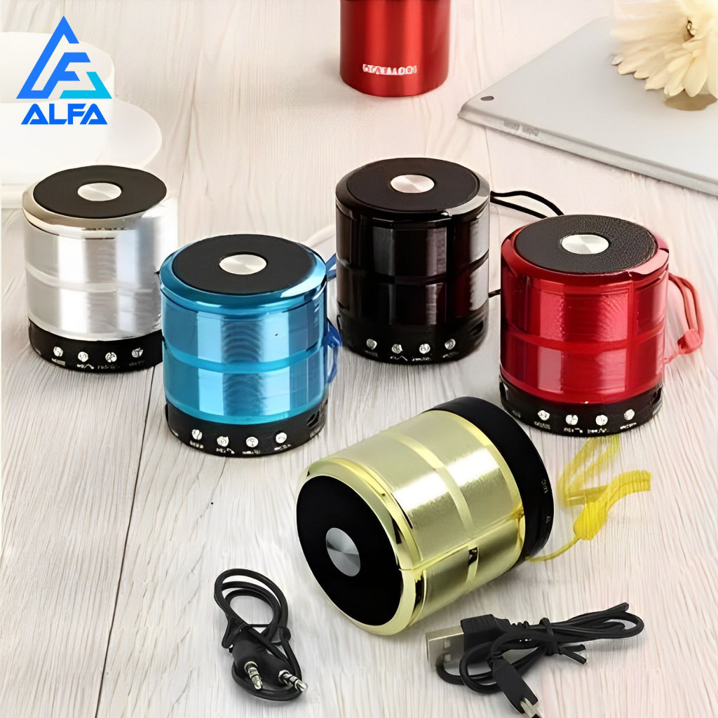 Mini Caixa Caixinha De Som 887 Portátil Bluetooth com Rádio FM SD USB